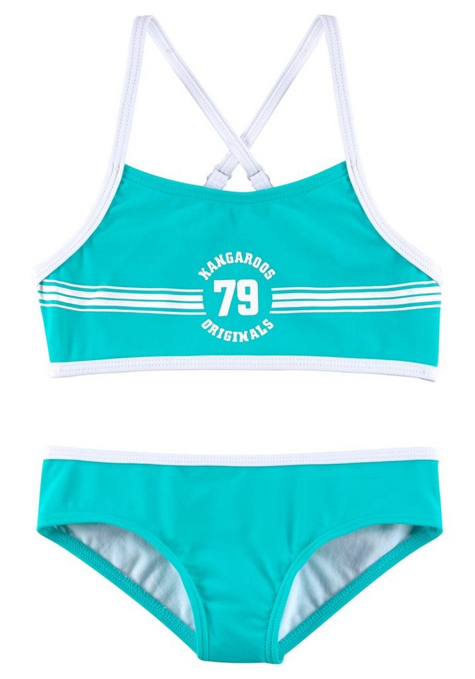 KangaROOS Bustier-Bikini Sporty mit sportlichem Frontdruck KangaROOS Bustier-Bikini Sporty mit sportlichem Frontdruck von KangaROOS