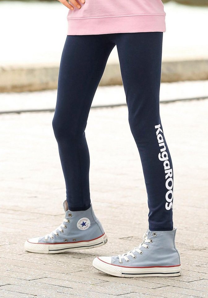 KangaROOS Leggings, Basic Leggings für große und kleine Mädchen mit Logodruck KangaROOS Leggings, Basic Leggings für große und kleine Mädchen mit Logodruck von KangaROOS
