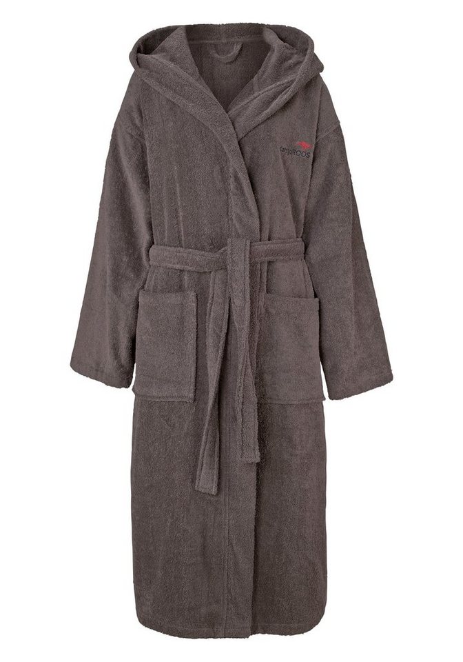KangaROOS Unisex-Bademantel Cassidy, für Damen & Herren, Standardlänge & Überlänge, Langform, Walkfrottee, Kapuze, Gürtel, mit Taschen, Männer und Frauen, Baumwolle, Reise, Hotel, Sauna, S-3XL KangaROOS Unisex-Bademantel Cassidy, für Damen & Herren, Standardlänge & Überlänge, Langform, Walkfrottee, Kapuze, Gürtel, mit Taschen, Männer und Frauen, Baumwolle, Reise, Hotel, Sauna, S-3XL von KangaROOS