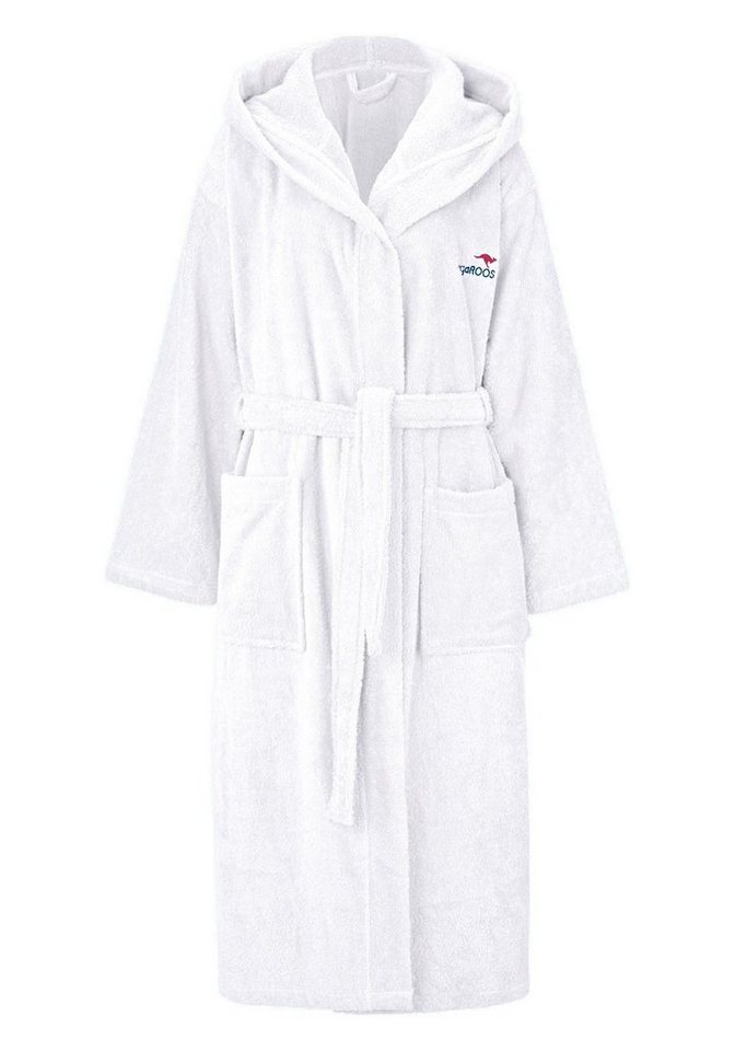 KangaROOS Unisex-Bademantel Cassidy, für Damen & Herren, Standardlänge & Überlänge, Langform, Walkfrottee, Kapuze, Gürtel, mit Taschen, Männer und Frauen, Baumwolle, Reise, Hotel, Sauna, S-3XL KangaROOS Unisex-Bademantel Cassidy, für Damen & Herren, Standardlänge & Überlänge, Langform, Walkfrottee, Kapuze, Gürtel, mit Taschen, Männer und Frauen, Baumwolle, Reise, Hotel, Sauna, S-3XL von KangaROOS