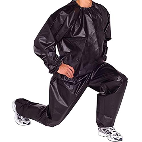 Saunaanzug, Schwerlast Saunaanzug Schwitzen Gewichtsverlust Anzug Gym Fitness Workout Kleidung Männer Frauen Übung Training Trainingsanzug, Unisex PVC Schweiß Saunaanzug Tuch Abnehmen Fitness L - 5XL Saunaanzug, Schwerlast Saunaanzug Schwitzen Gewichtsverlust Anzug Gym Fitness Workout Kleidung Männer Frauen Übung Training Trainingsanzug, Unisex PVC Schweiß Saunaanzug Tuch Abnehmen Fitness L - 5XL von Kangmeile