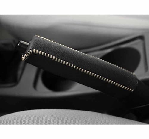 Auto Handbremse Abdeckung für Benz S-Class Coupé/Cabriolet C217 A217 C140 C126,Rutschfeste Abdeckung Handbremse Rutschfest SchutzhüLle,Black Beige Line von Kanhaoni
