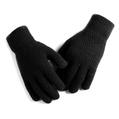 M Rutschfeste Handschuhe, weiche Handschuhe, Herren, einfarbig, Touchscreen-Winterhandschuhe von Kapmore