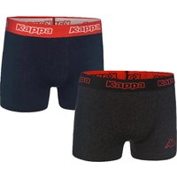 2er Pack Kappa Trunk Boxershorts 004 dunkelblau/anthrazit M von Kappa