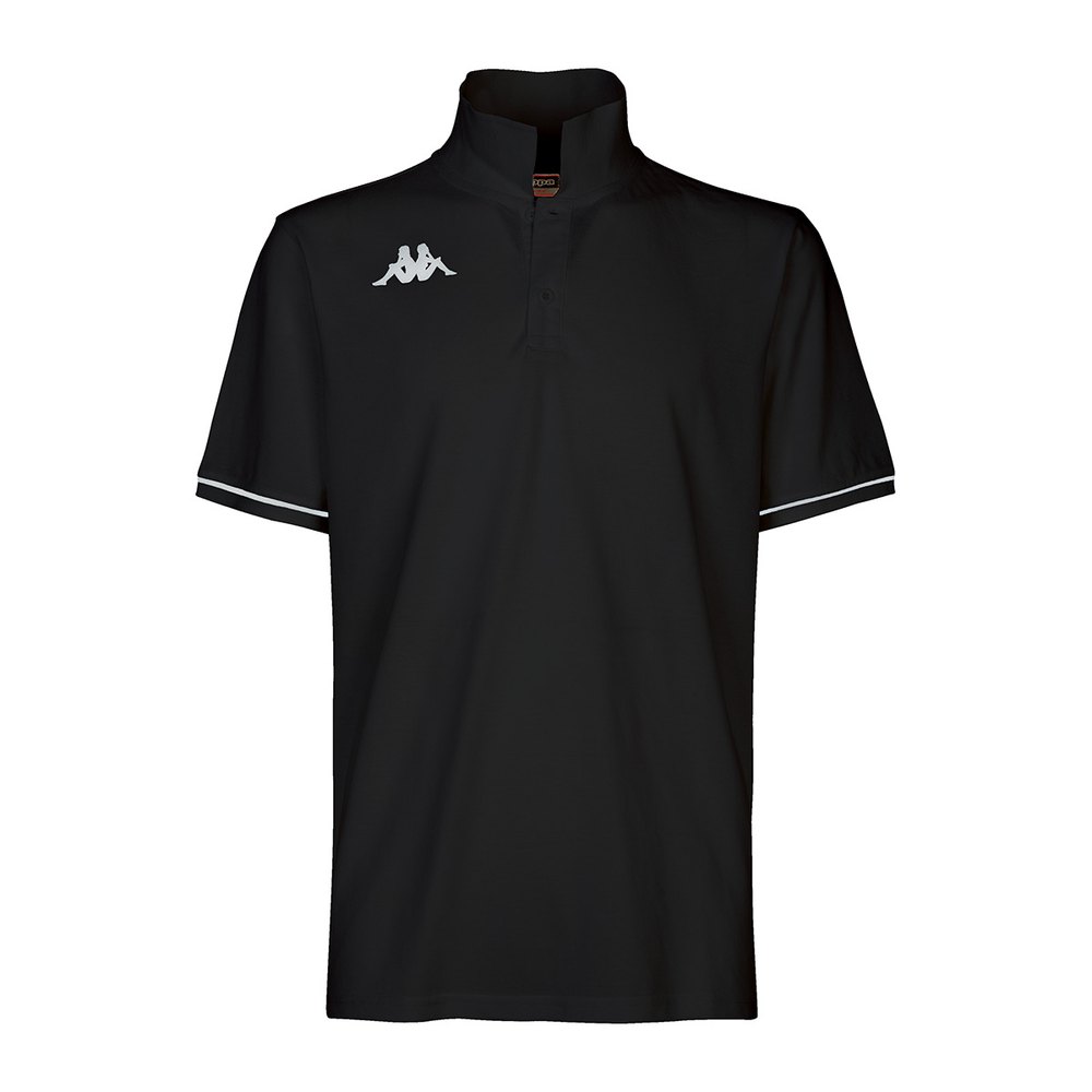 Kappa Barli Short Sleeve Polo Schwarz 4XL Mann von Kappa