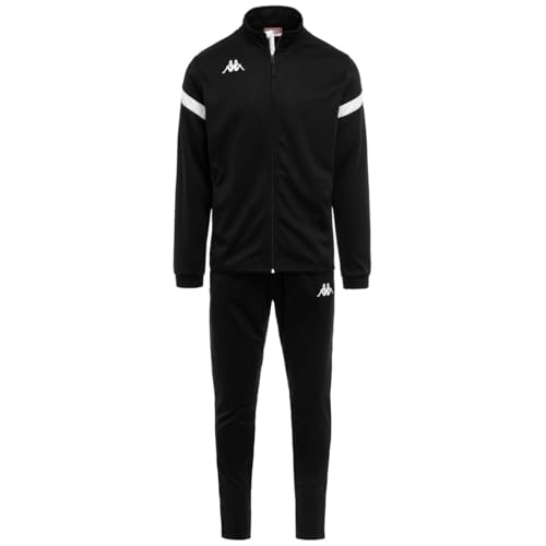 Kappa Dalcito, Unisex-Kinder Trainingsanzug, Schwarz/Blanco, Kappa Dalcito, Unisex-Kinder Trainingsanzug, Schwarz/Blanco, von Kappa