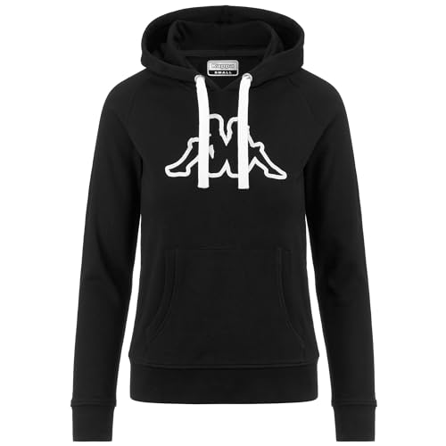 Kappa Damen Belle Slim Logo Shirt, Schwarz, XXL Kappa Damen Belle Slim Logo Shirt, Schwarz, XXL von Kappa
