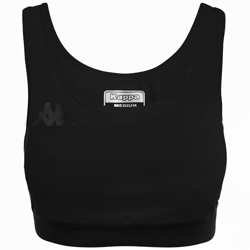 Kappa Damen Emme Training Sport-BH, Schwarz, XL von Kappa