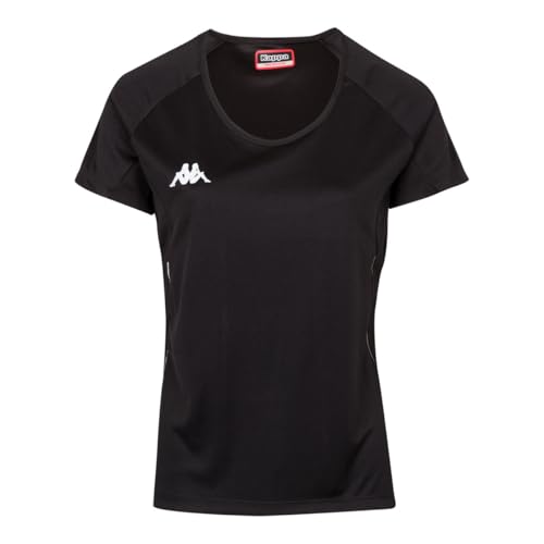 Kappa Damen Fania Technisches T-Shirt, Schwarz, FR Unique (Taille Fabricant : 8Y) Kappa Damen Fania Technisches T-Shirt, Schwarz, FR Unique (Taille Fabricant : 8Y) von Kappa
