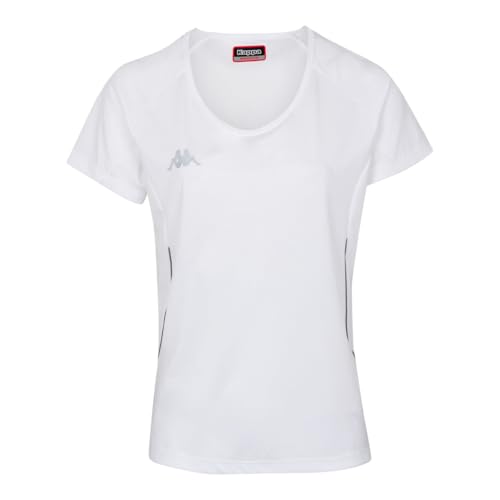 Kappa Damen Fania Technisches T-Shirt, weiß, 6Y Kappa Damen Fania Technisches T-Shirt, weiß, 6Y von Kappa