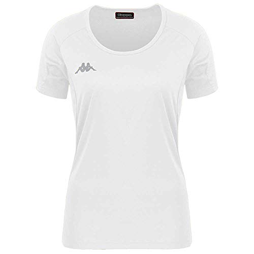 Kappa Damen Fania Technisches T-Shirt, weiß, XL von Kappa