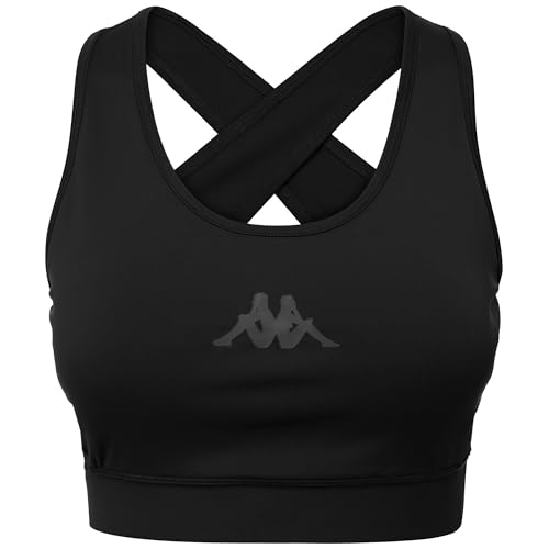 Kappa Damen Kombat Das Top, Schwarz, L Kappa Damen Kombat Das Top, Schwarz, L von Kappa