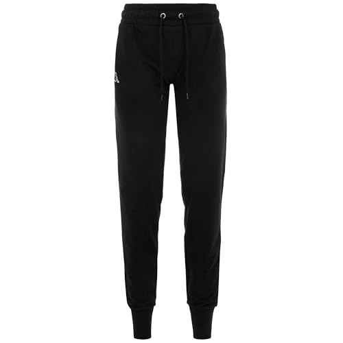 Kappa Damen Theek Slim Logo Sporthose, Schwarz, XS von Kappa