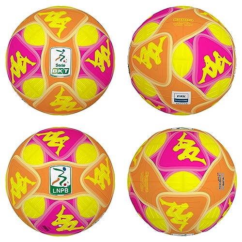Kappa Fußball mit hoher Sichtbarkeit, Farbe Neon-Liga, offizielle Nationalliga, Serie B 2023/24, Kombat Ball FIFA Qualität Pro von Kappa