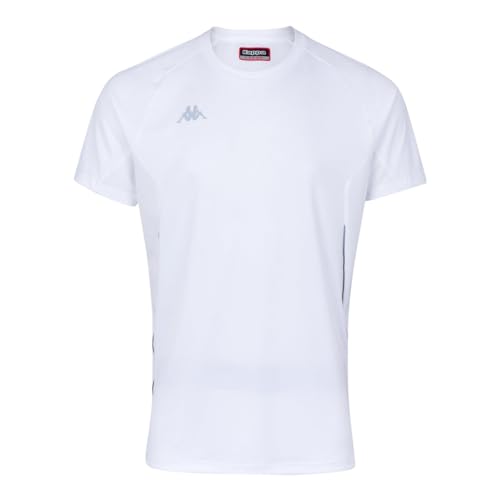 Kappa Herren Fanio Technisches T-Shirt, weiß, 8Y Kappa Herren Fanio Technisches T-Shirt, weiß, 8Y von Kappa