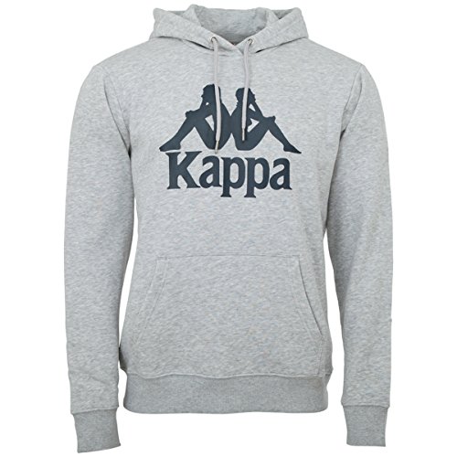 Kappa Herren Taino Kapuzensweatshirt, Grey Melange, S EU Kappa Herren Taino Kapuzensweatshirt, Grey Melange, S EU von Kappa