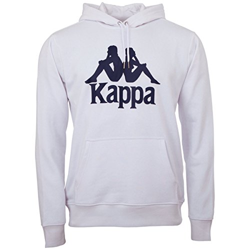 Kappa Herren Taino Kapuzensweatshirt, Weiß, XXL EU von Kappa