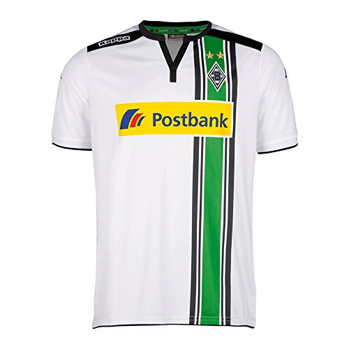 Kappa Herren Trikot BMG Home Short Sleeve Interlock Borussia Mönchengladbach Heim, 001 White, XL von Kappa