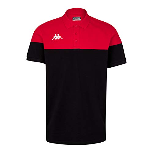 Kappa Pianetti Poloshirt für Kinder, Jungen, Polo-Shirt, Kurzarm, 304IPM0, schwarz/rot, 6 años von Kappa