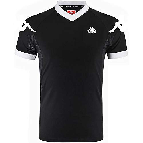 Kappa Ramzy Auth Shirt, Herren XS schwarz/weiß von Kappa