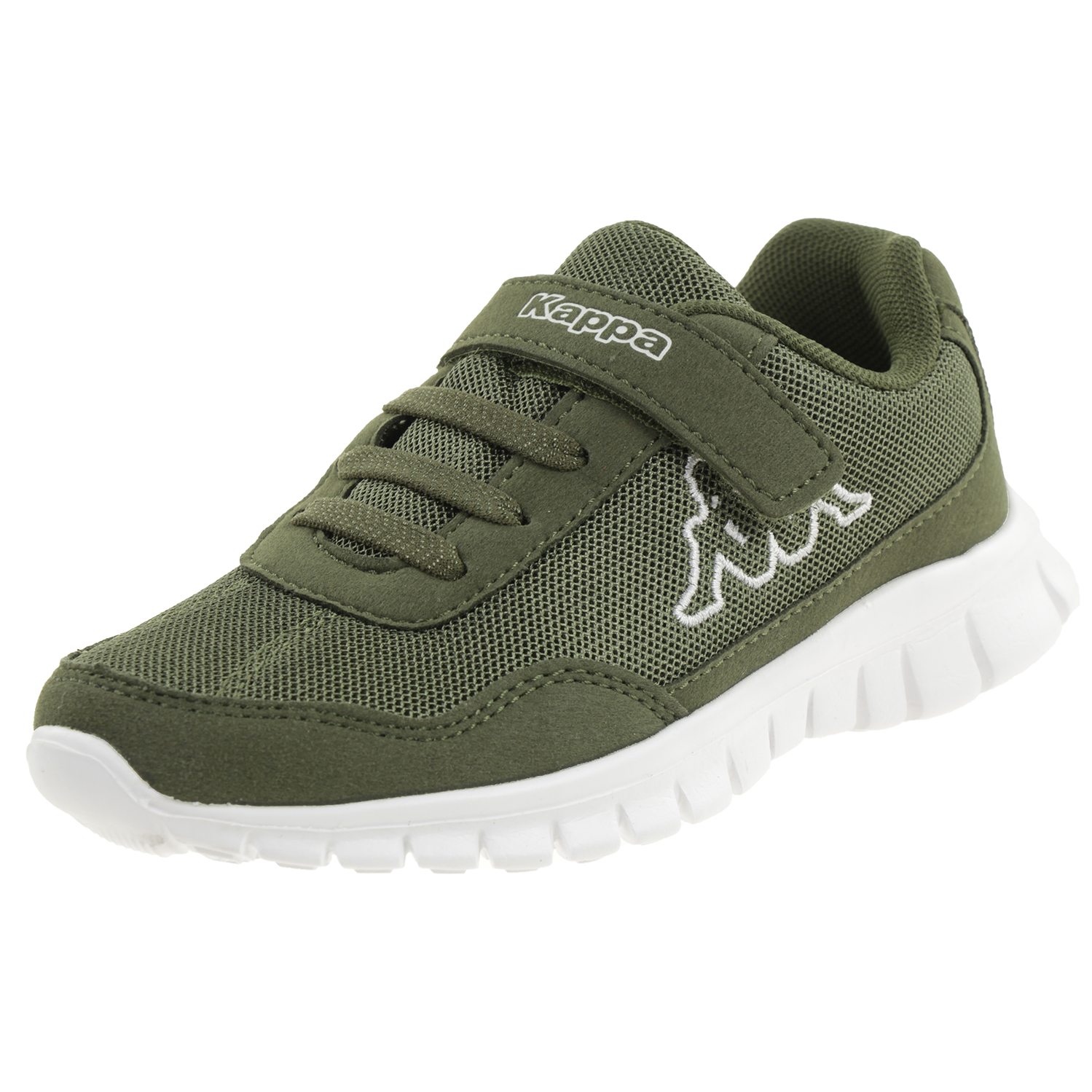Kappa Unisex-Kinder Sneaker Army/White 260604K Kappa Unisex-Kinder Sneaker Army/White 260604K von Kappa