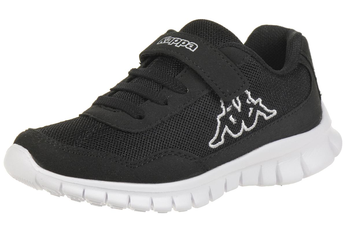 Kappa Unisex-Kinder Sneaker 260604K schwarz/weiss von Kappa