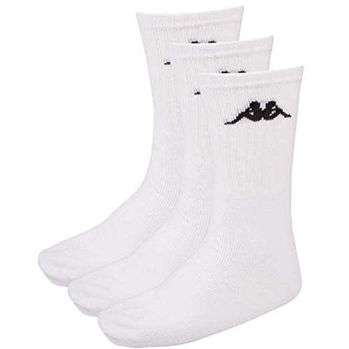 Kappa Unisex Sonotu 3 Trainer Socken, Weiß, 43-46 Kappa Unisex Sonotu 3 Trainer Socken, Weiß, 43-46 von Kappa