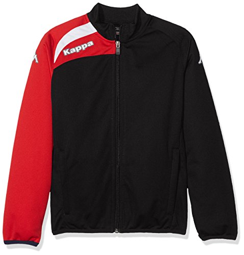 Kappa talucci Jkt Jacke, unisex kinder 4XL Black (Schwarz / Rot) von Kappa