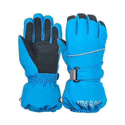 Ski Handschuhe für Kinder - wasserdichte und Winddichte Winterhandschuhe Warm Sporthandschuhe Fahrradhandschuhe Snowboard Handschuhe für Outdoor Sport in Winter Blau M Ski Handschuhe für Kinder - wasserdichte und Winddichte Winterhandschuhe Warm Sporthandschuhe Fahrradhandschuhe Snowboard Handschuhe für Outdoor Sport in Winter Blau M von Kapsuen