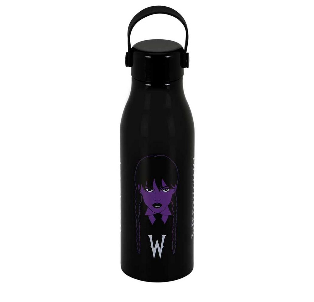 Karactermania Trinkflasche Wednesday Braid schwarz Flasche Wasserflasche 750ml Karactermania Trinkflasche Wednesday Braid schwarz Flasche Wasserflasche 750ml von Karactermania