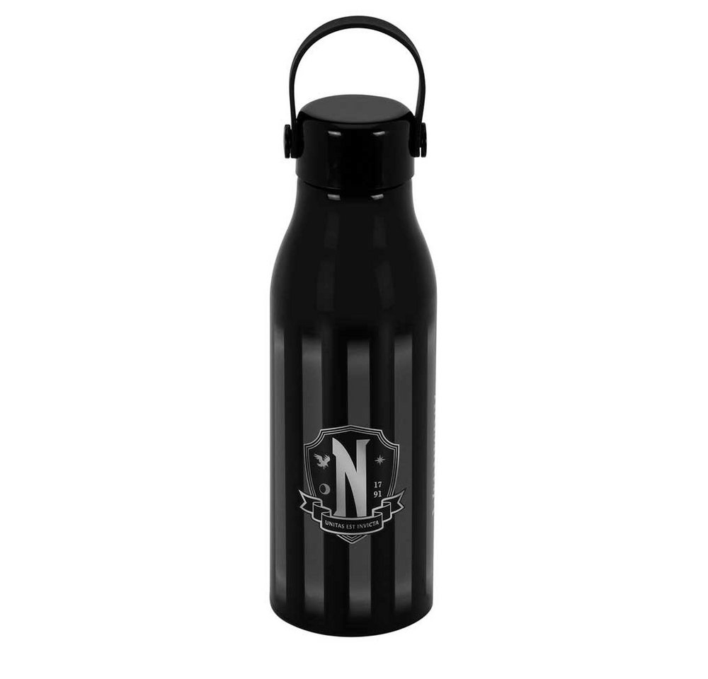 Karactermania Trinkflasche Wednesday Original schwarz Flasche Wasserflasche 750ml Karactermania Trinkflasche Wednesday Original schwarz Flasche Wasserflasche 750ml von Karactermania