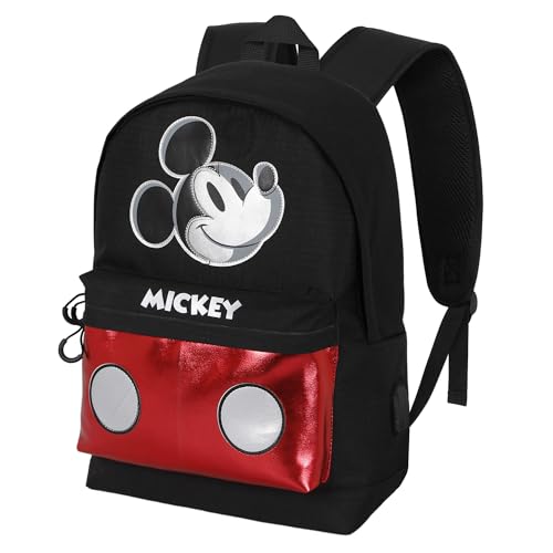 Disney Micky Maus Iconic-HS Silver Rucksack, Schwarz, 30 x 41 cm, Kapazität 22 L Disney Micky Maus Iconic-HS Silver Rucksack, Schwarz, 30 x 41 cm, Kapazität 22 L von Disney