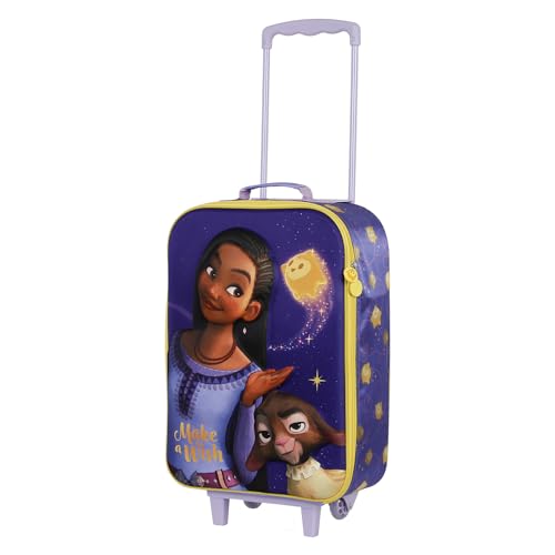 Disney Wish Star-Soft 3D Trolley-Koffer, Lila, 17 x 33 x 52 cm, Kapazität 26 L Disney Wish Star-Soft 3D Trolley-Koffer, Lila, 17 x 33 x 52 cm, Kapazität 26 L von Disney
