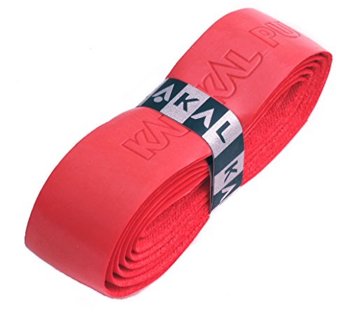 Karakal Ersatzgriff, Kunststoff, für Tennis-/ Squash-/ Badminton-Schläger, erhältlich in verschiedenen Farben, rot, 3 Grips von Karakal
