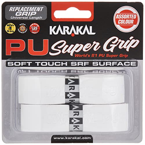 Karakal, Griffband / Griff-Tape, selbstklebend, für Badminton / Squash / Tennis / Hockey / Curling, Polyurethan, ausgezeichnete Griffigkeit L weiß Karakal, Griffband / Griff-Tape, selbstklebend, für Badminton / Squash / Tennis / Hockey / Curling, Polyurethan, ausgezeichnete Griffigkeit L weiß von Karakal