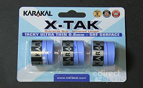 Karakal Griffband X-TAK für Tennis-, Badminton- und Squash-Schläger Blau blau Karakal Griffband X-TAK für Tennis-, Badminton- und Squash-Schläger Blau blau von Karakal