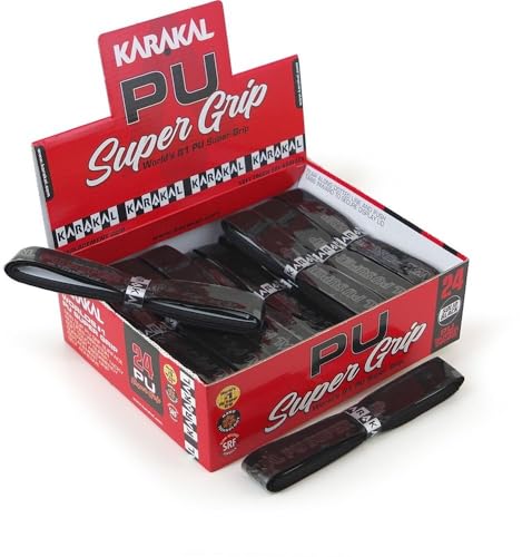 Karakal PU Super Grip schwarz Basis-Griffbänder - 24er Box Karakal PU Super Grip schwarz Basis-Griffbänder - 24er Box von Karakal