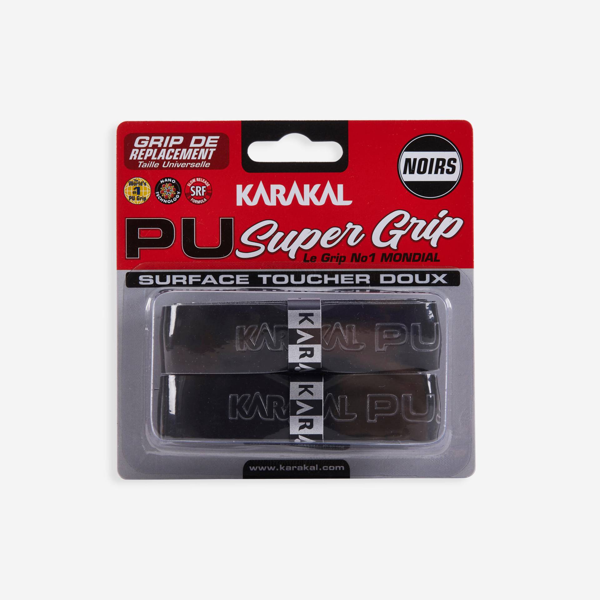Squash Griffband - PU Super Grip 2er Pack schwarz Squash Griffband - PU Super Grip 2er Pack schwarz von Karakal
