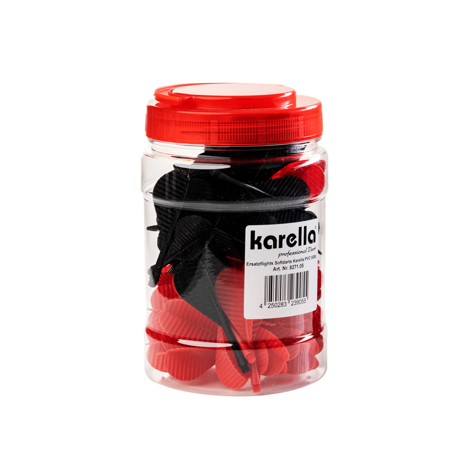 Ersatzflights Softdarts Karella PVC 50er-Set Rot und Schwarz Ersatzflights Softdarts Karella PVC 50er-Set Rot und Schwarz von Karella