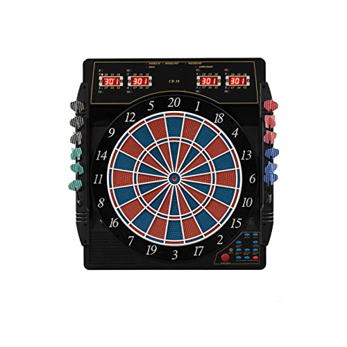 Karella Dartautomat CB-50, elektronische Dartscheibe mit 27 Spielen und 159 Spielvarianten, exakte Turniermaße in 2-Loch-Ausführung, Profigerät Karella Dartautomat CB-50, elektronische Dartscheibe mit 27 Spielen und 159 Spielvarianten, exakte Turniermaße in 2-Loch-Ausführung, Profigerät von Karella