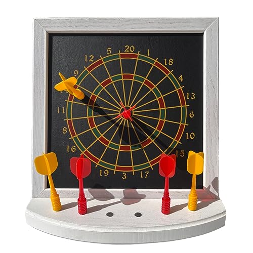 Karella Mini Magnet Dartboard, Doppelseitige magnetische Zielscheibe, Dartspiel für Kinder und Familie, sicheres Dart Spielzeug, kleine Dartscheibe, Geschenk, Partyspiel, inklusive 6 Mini Magnet Darts Karella Mini Magnet Dartboard, Doppelseitige magnetische Zielscheibe, Dartspiel für Kinder und Familie, sicheres Dart Spielzeug, kleine Dartscheibe, Geschenk, Partyspiel, inklusive 6 Mini Magnet Darts von Karella