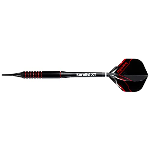 Karella Sofdart XT-2, 18 g, Barrellänge 53 mm, Darts für Einsteiger, Rot, Schwarz Karella Sofdart XT-2, 18 g, Barrellänge 53 mm, Darts für Einsteiger, Rot, Schwarz von Karella