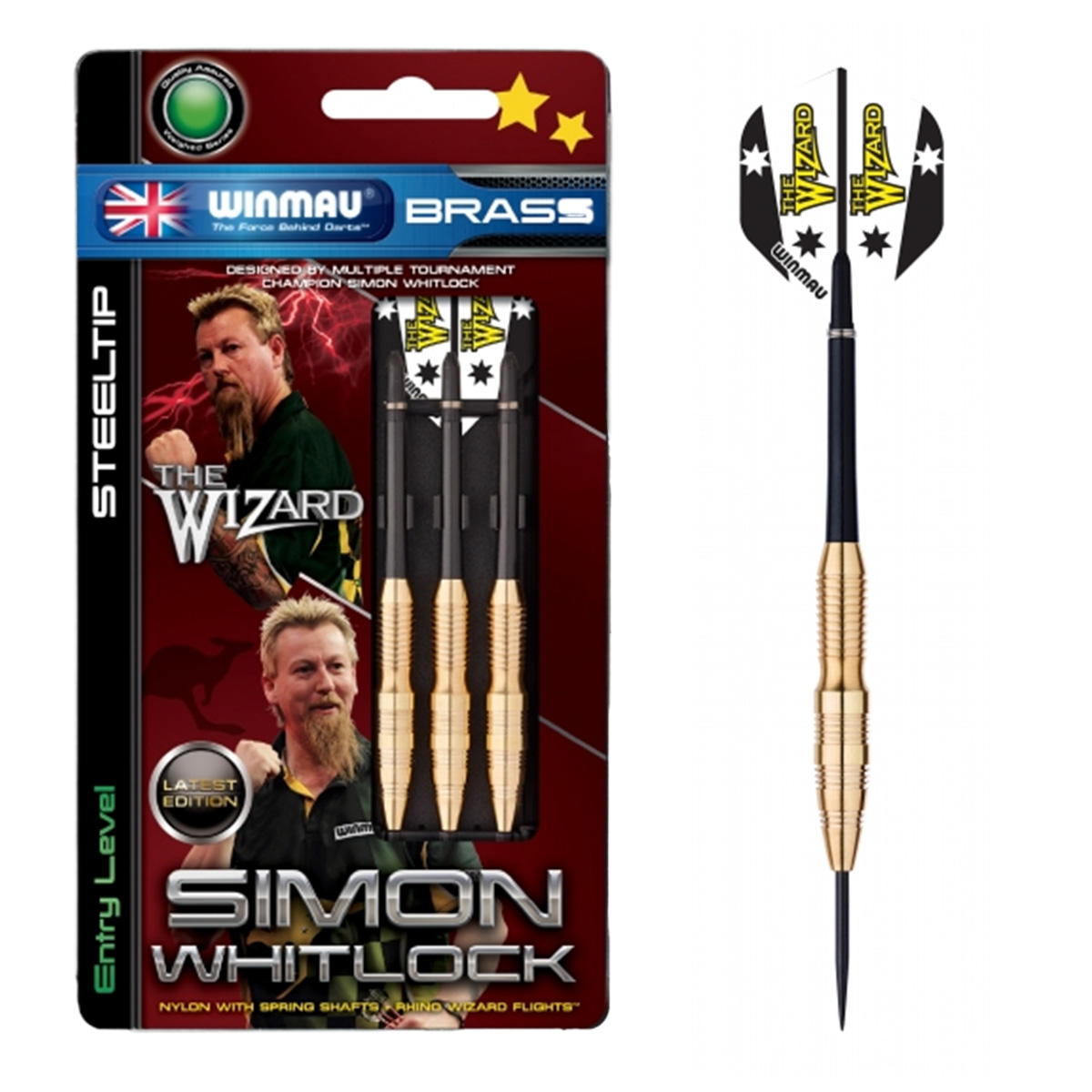 Simon Whitlock Messing Brass Steeldart 24g von Karella