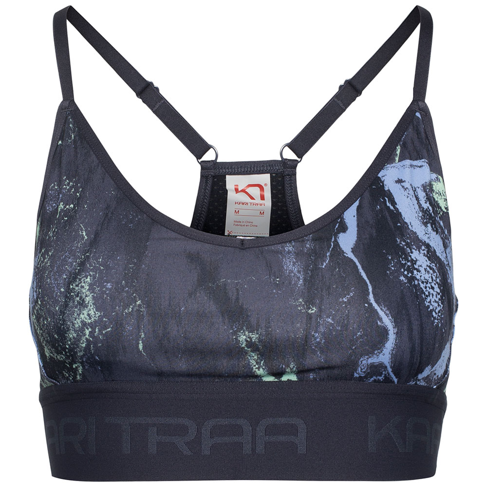 Kari Traa Var Printed Sports Bra Blau M Frau von Kari Traa