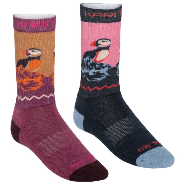 Kari Traa - Women's Puffin Sock 2 Pack - Merinosocken Gr 40-41 bunt von Kari Traa