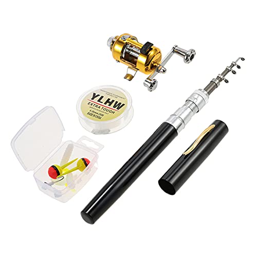 Angelrute Reel Combo Set Mini Teleskop Portable Pocket Pen Angelrute Stange und Rolle Aluminiumlegierung Angelschnur Weiche Köder Köder Jig Haken Angelrute Reel Combo Set Mini Teleskop Portable Pocket Pen Angelrute Stange und Rolle Aluminiumlegierung Angelschnur Weiche Köder Köder Jig Haken von Karlak