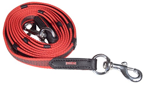Karlslund Supergrip Zügel aus Gummi, rot, Chrom Karlslund Supergrip Zügel aus Gummi, rot, Chrom von Karlslund