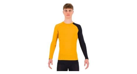 karpos dinamico herren thermo t shirt gelb schwarz von Karpos