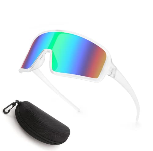Karsaer Herren Fahrradbrille Sport Sonnenbrille Schnelle Brille Rave Sportbrille für Rennrad Laufen MTB Wandern mit UV400-Schutz Karsaer Herren Fahrradbrille Sport Sonnenbrille Schnelle Brille Rave Sportbrille für Rennrad Laufen MTB Wandern mit UV400-Schutz von Karsaer