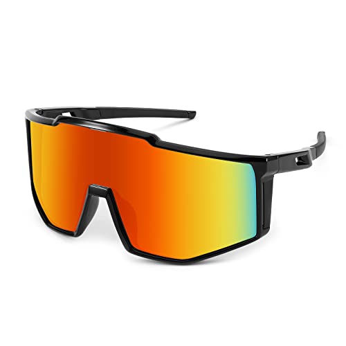 Karsaer Sport Sonnenbrille Schnelle Brille Rave Herren Damen Kinder Fahrradbrille für Radfahren Rennrad Laufen MTB Ski Kinder Sportbrille Surfen mit UV400-Schutz von Karsaer